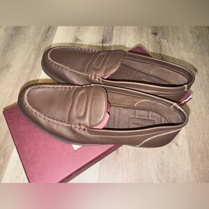 John Lobb Chestnut Leather Loafers